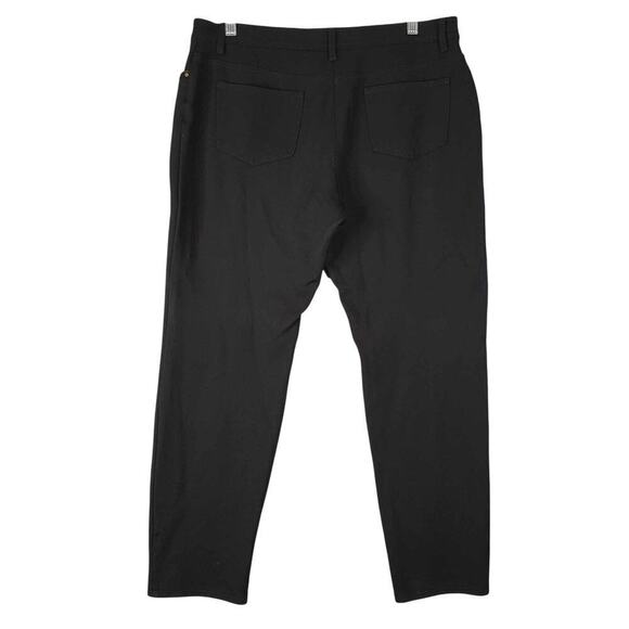 Chicos Womens Pants So Slimming Stretch Knit Rayon Size 1.5 US 10 Black - Picture 3 of 8